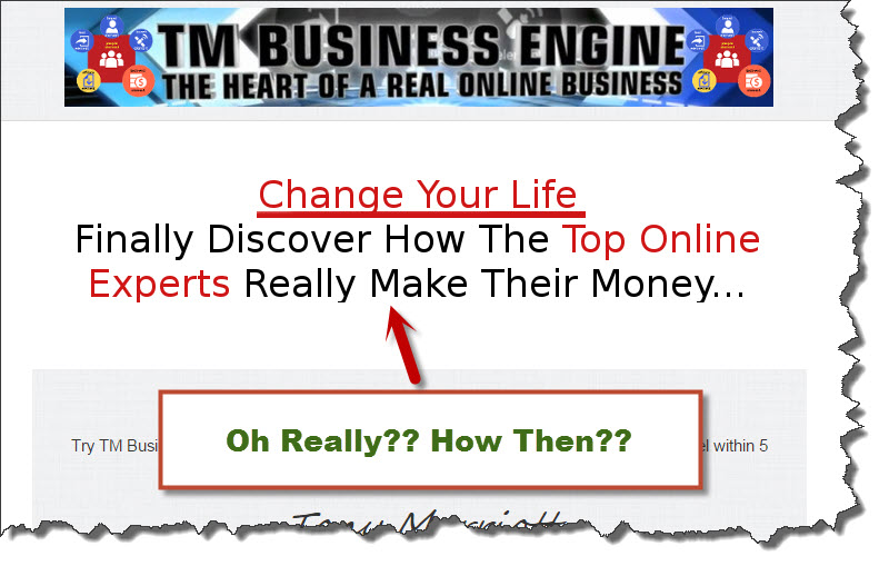 TM business engine upsell