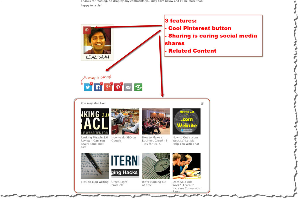 Sharing is caring features