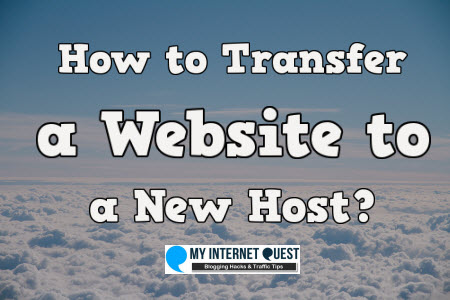 how to transfer a website to a new host