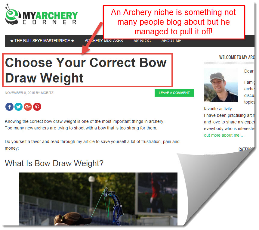 archery corrner by moritz
