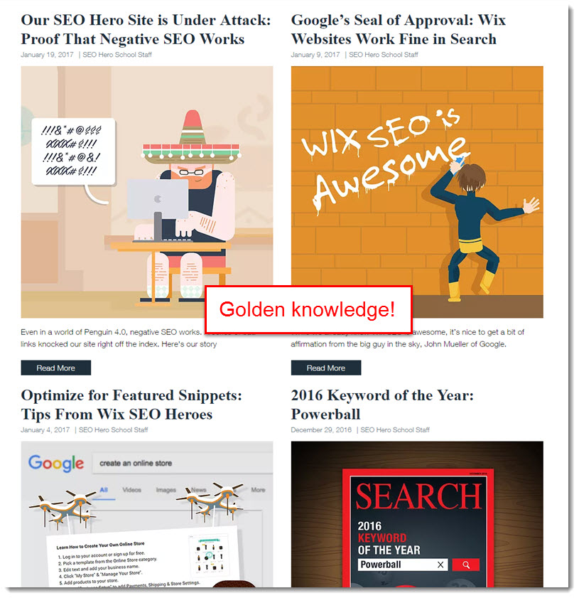 SEO Hero blog posts